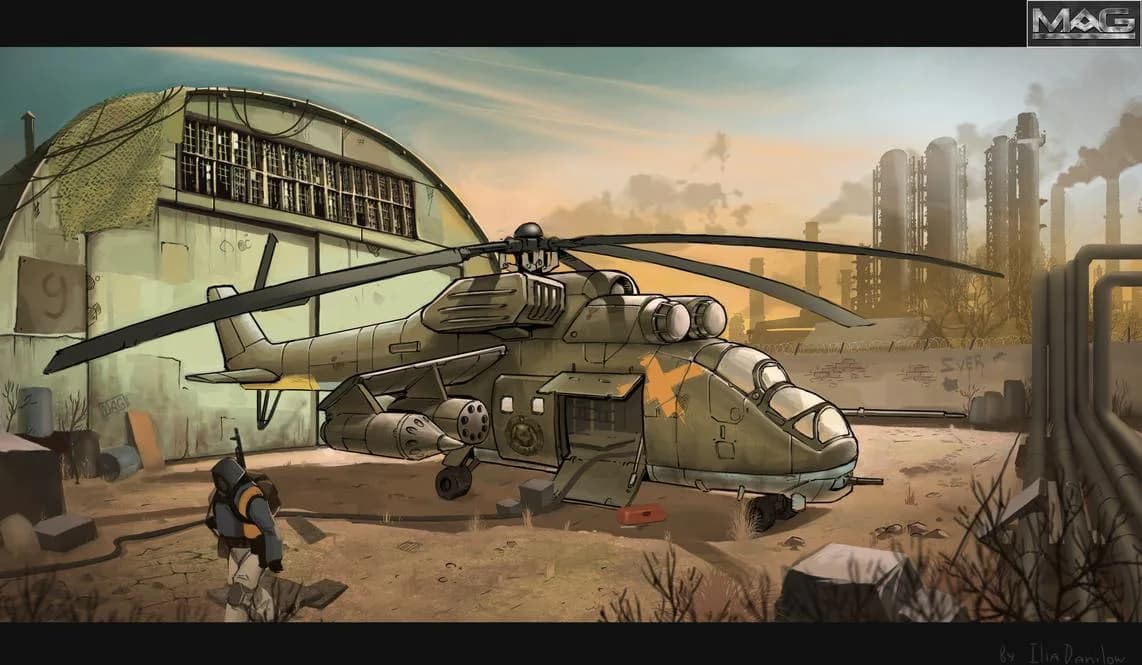 Gunship hangar