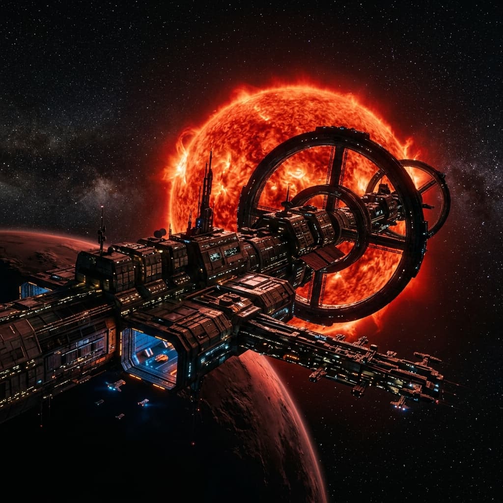 Solar ring station